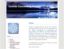 Tablet Screenshot of confide-counselling.co.uk